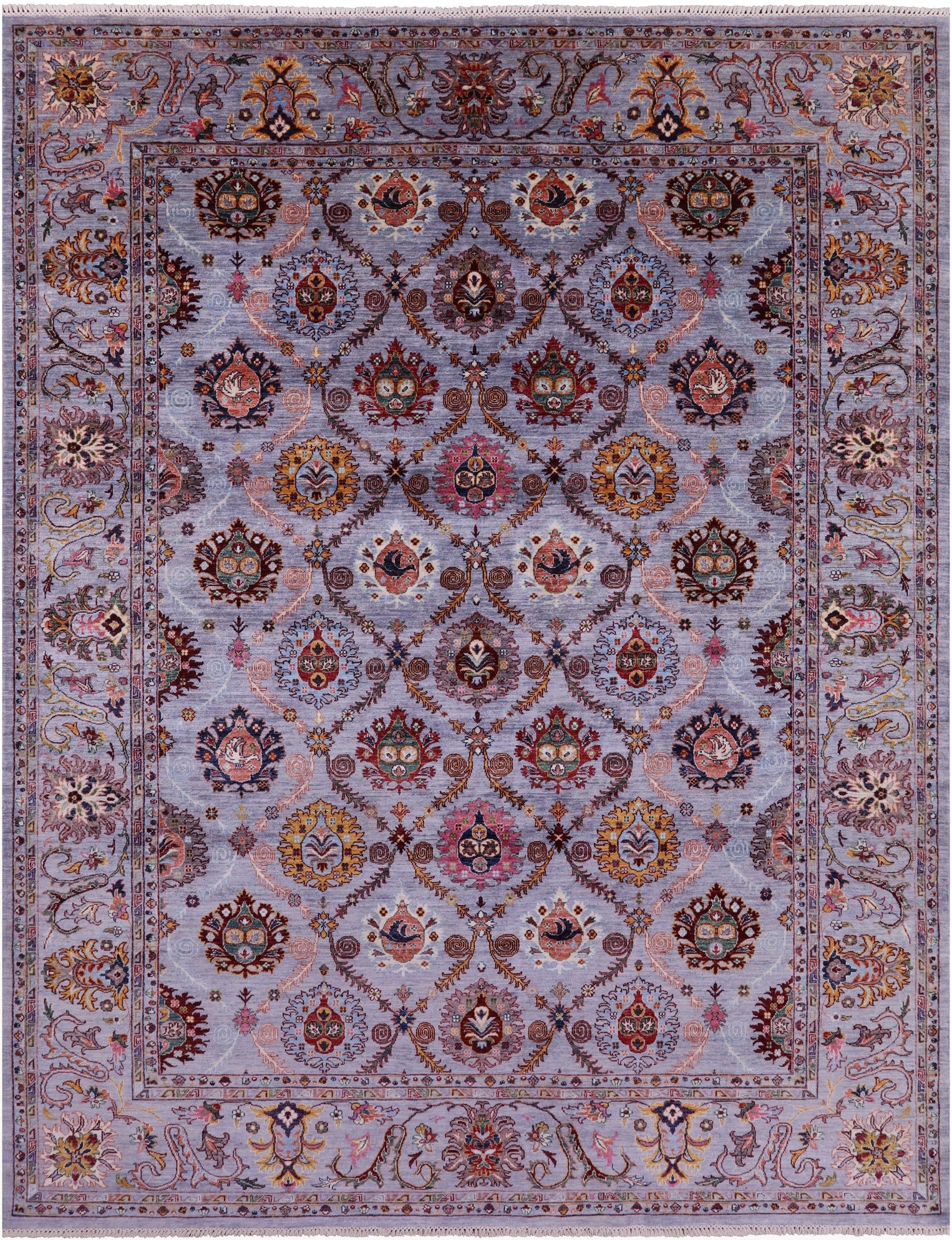 Persian Tabriz Hand Knotted Wool Rug - 8' 10" X 11' 8" - Golden Nile