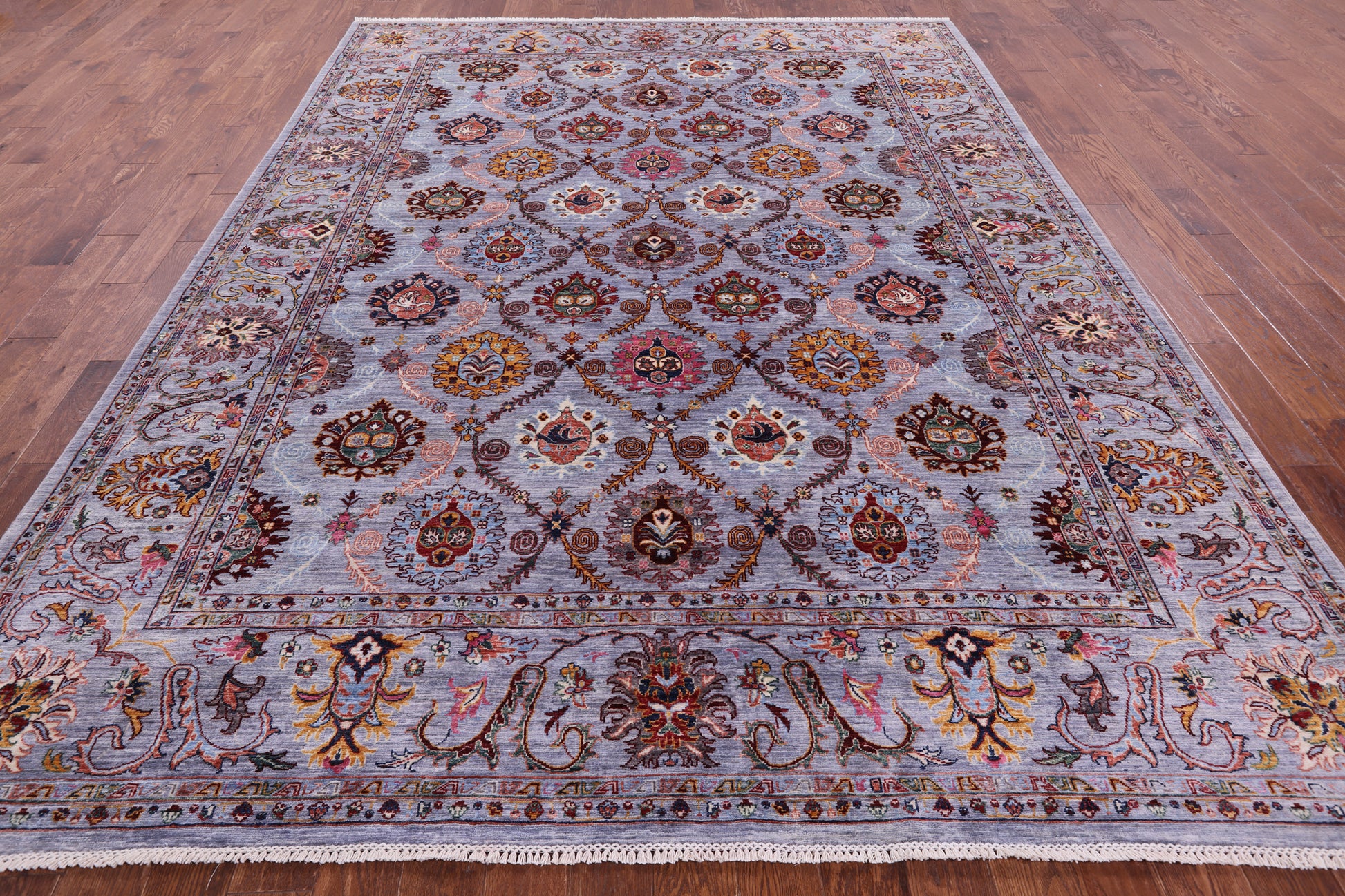 Persian Tabriz Hand Knotted Wool Rug - 8' 10" X 11' 8" - Golden Nile