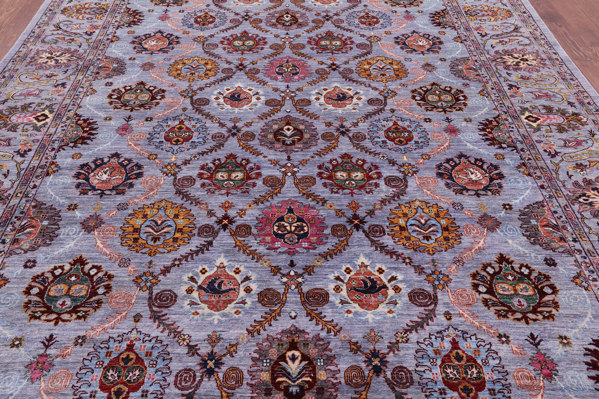 Persian Tabriz Hand Knotted Wool Rug - 8' 10" X 11' 8" - Golden Nile