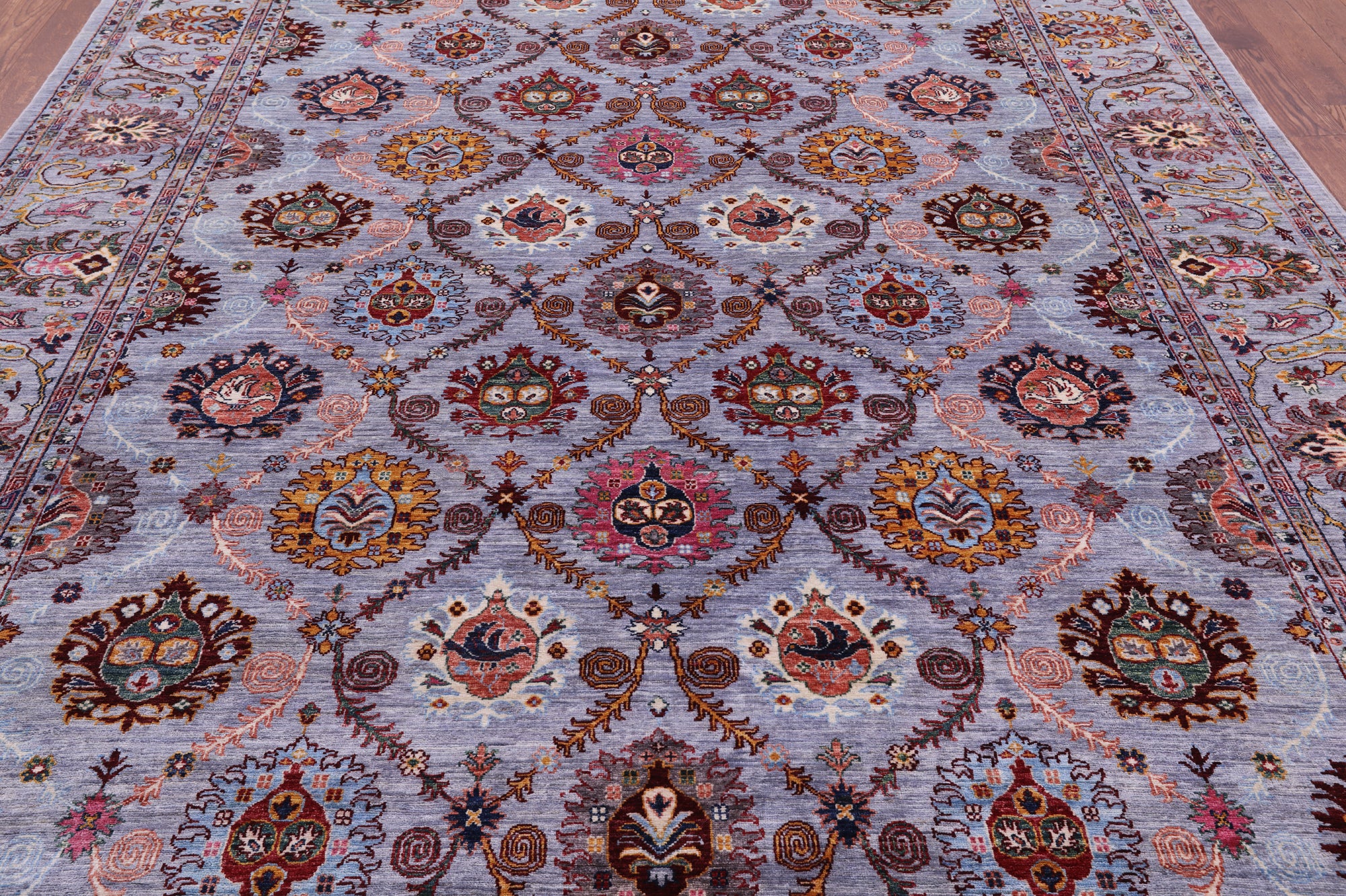 Persian Tabriz Hand Knotted Wool Rug - 8' 10" X 11' 8" - Golden Nile