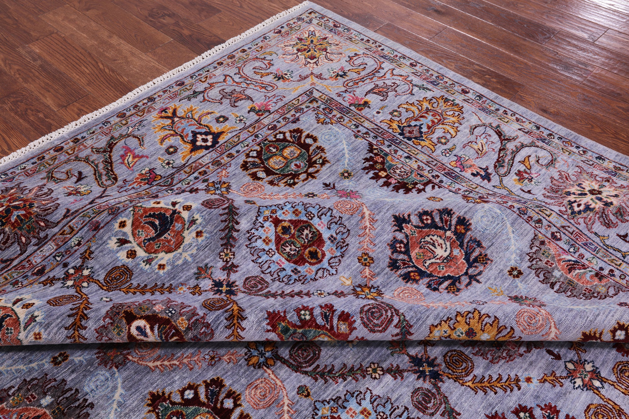 Persian Tabriz Hand Knotted Wool Rug - 8' 10" X 11' 8" - Golden Nile