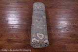 Grey Turkish Oushak Hand Knotted Wool Rug - 8' 0" X 10' 0" - Golden Nile