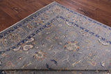 Grey Turkish Oushak Hand Knotted Wool Rug - 8' 0" X 10' 0" - Golden Nile