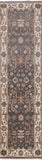 Grey Turkish Oushak Hand Knotted Wool Runner Rug - 2' 8" X 9' 8" - Golden Nile