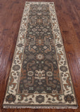 Grey Turkish Oushak Hand Knotted Wool Runner Rug - 2' 8" X 9' 8" - Golden Nile