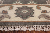 Grey Turkish Oushak Hand Knotted Wool Runner Rug - 2' 8" X 9' 8" - Golden Nile