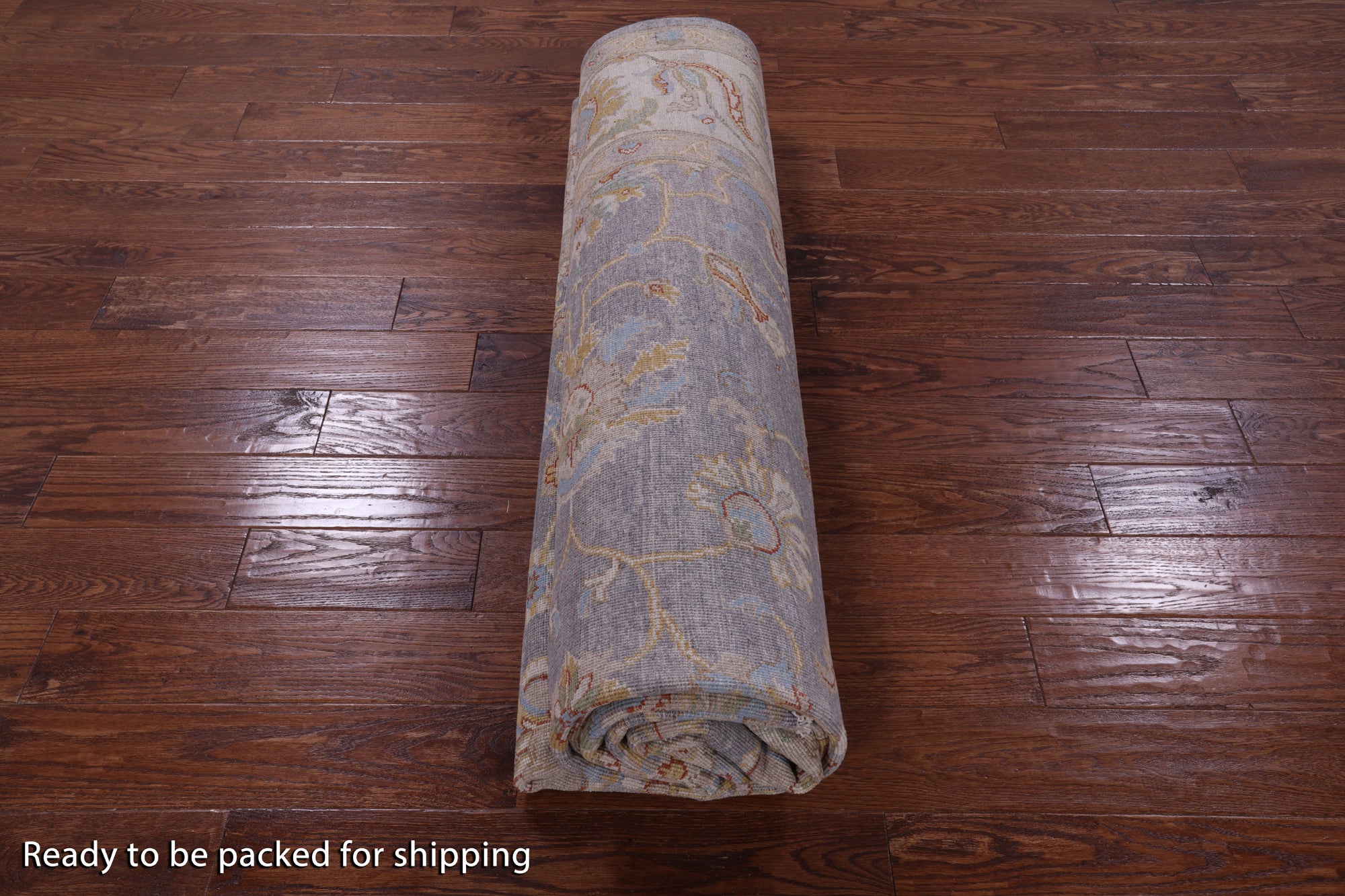 Grey Turkish Oushak Handmade Wool Rug - 8' 10" X 11' 5" - Golden Nile