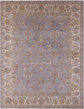 Grey Turkish Oushak Handmade Wool Rug - 8' 10" X 11' 5" - Golden Nile