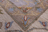 Grey Turkish Oushak Handmade Wool Rug - 8' 10" X 11' 5" - Golden Nile