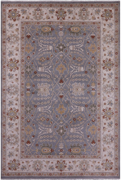 Grey Turkish Oushak Handmade Wool Rug - 6' 6" X 9' 11" - Golden Nile