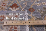 Grey Turkish Oushak Handmade Wool Rug - 6' 6" X 9' 11" - Golden Nile