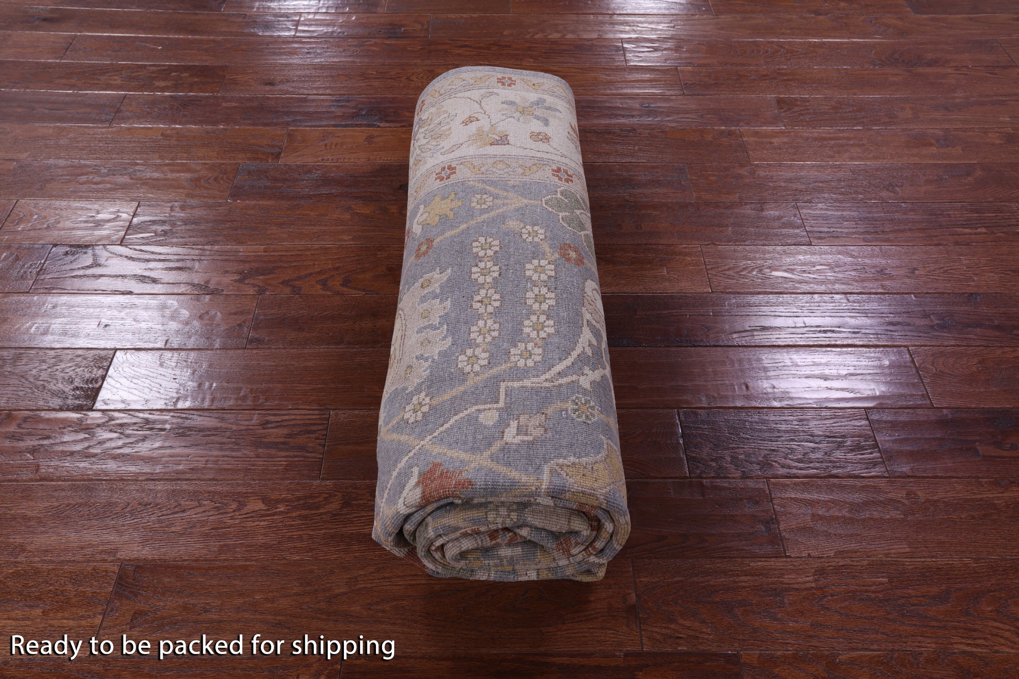 Grey Turkish Oushak Handmade Wool Rug - 6' 6" X 9' 11" - Golden Nile