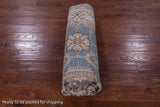 Blue Persian Fine Serapi Hand Knotted Wool Rug - 6' 8" X 9' 9" - Golden Nile