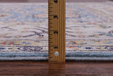 Blue Persian Fine Serapi Hand Knotted Wool Rug - 6' 8" X 9' 9" - Golden Nile