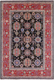 Brown Persian Fine Serapi Handmade Wool Rug - 6' 8" X 9' 10" - Golden Nile