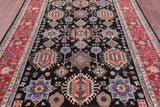 Brown Persian Fine Serapi Handmade Wool Rug - 6' 8" X 9' 10" - Golden Nile