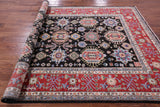 Brown Persian Fine Serapi Handmade Wool Rug - 6' 8" X 9' 10" - Golden Nile
