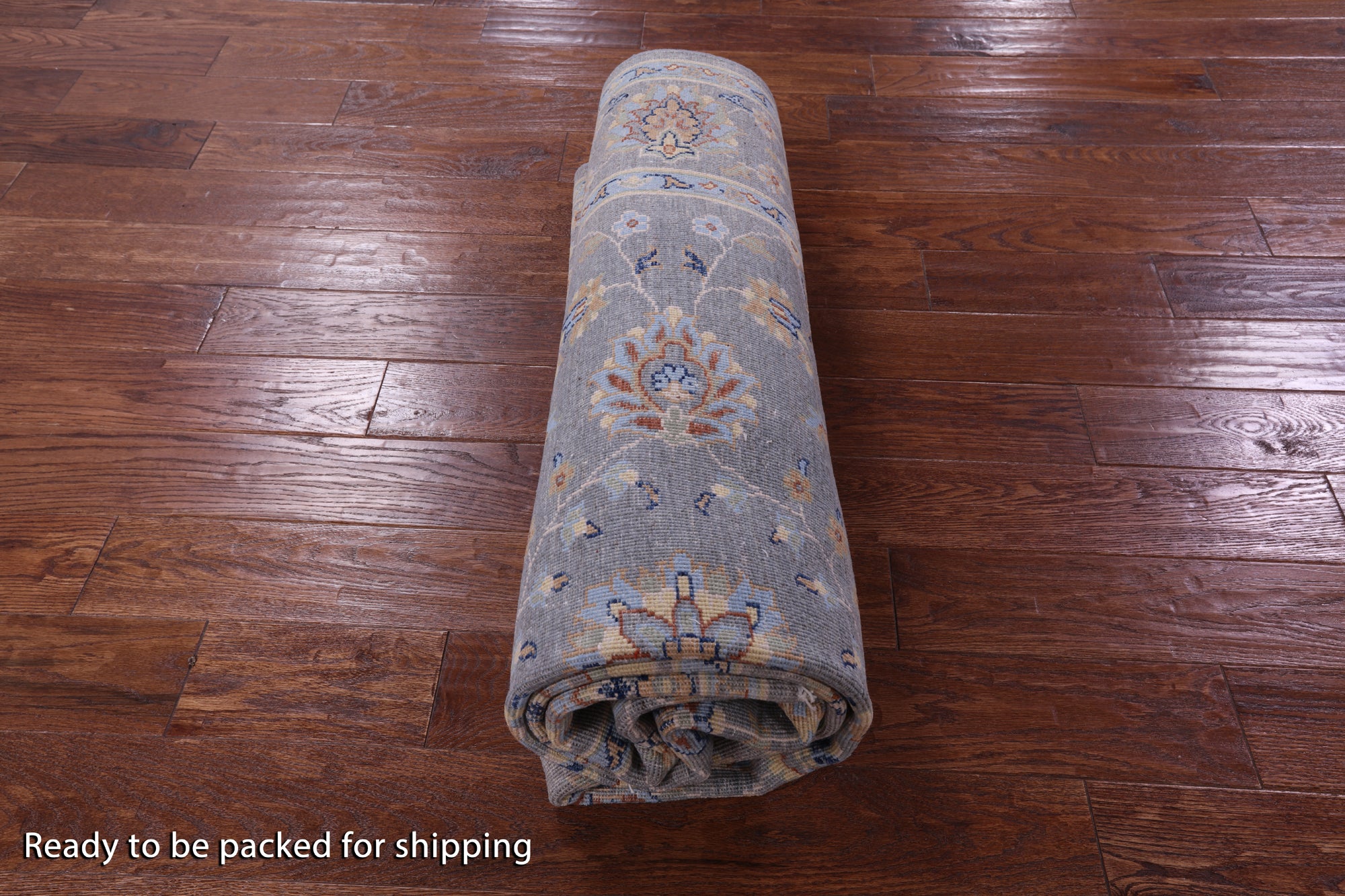 Grey Turkish Oushak Handmade Wool Rug - 6' 0" X 8' 9" - Golden Nile