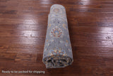 Grey Turkish Oushak Handmade Wool Rug - 6' 0" X 8' 9" - Golden Nile