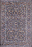 Grey Turkish Oushak Handmade Wool Rug - 6' 0" X 8' 9" - Golden Nile