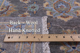 Grey Turkish Oushak Handmade Wool Rug - 6' 0" X 8' 9" - Golden Nile
