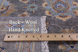 Grey Turkish Oushak Handmade Wool Rug - 6' 0" X 8' 9" - Golden Nile