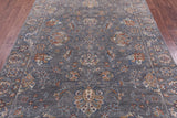 Grey Turkish Oushak Hand Knotted Wool Rug - 5' 10" X 8' 8" - Golden Nile