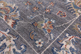 Grey Turkish Oushak Hand Knotted Wool Rug - 5' 10" X 8' 8" - Golden Nile