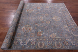 Grey Turkish Oushak Hand Knotted Wool Rug - 5' 10" X 8' 8" - Golden Nile