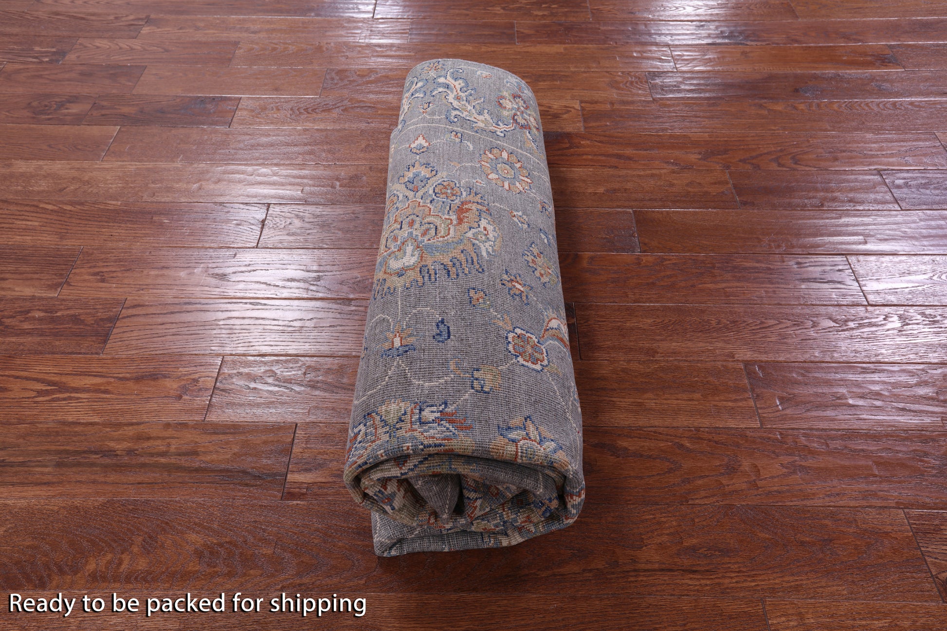 Grey Turkish Oushak Hand Knotted Wool Rug - 5' 10" X 8' 8" - Golden Nile