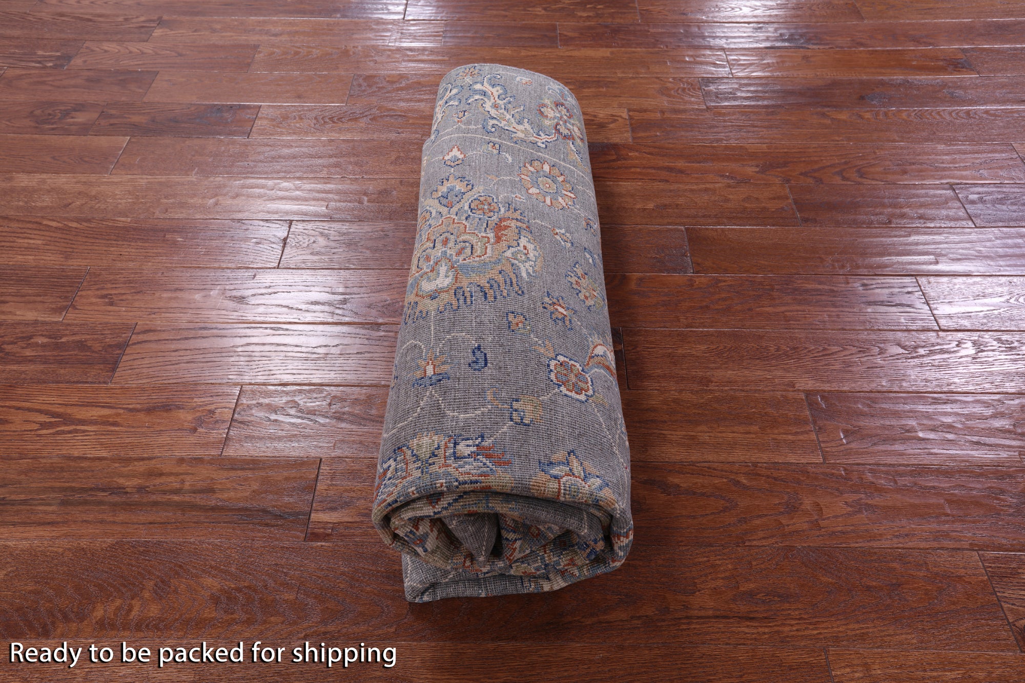 Grey Turkish Oushak Hand Knotted Wool Rug - 5' 10" X 8' 8" - Golden Nile