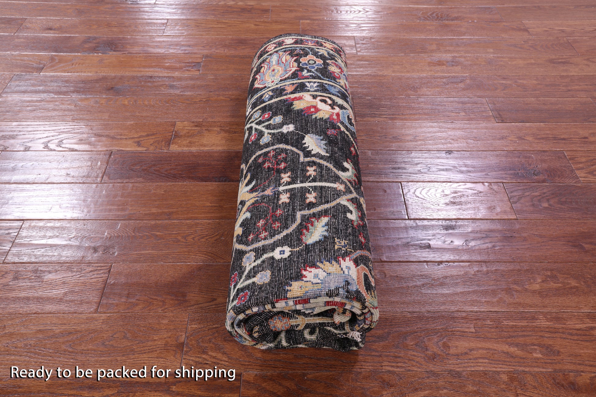 Brown Turkish Oushak Hand Knotted Wool Rug - 6' 1" X 8' 11" - Golden Nile