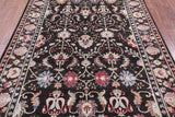 Brown Turkish Oushak Hand Knotted Wool Rug - 6' 1" X 8' 11" - Golden Nile
