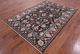 Brown Turkish Oushak Hand Knotted Wool Rug - 6' 1" X 8' 11" - Golden Nile