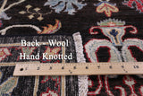 Brown Turkish Oushak Hand Knotted Wool Rug - 6' 1" X 8' 11" - Golden Nile