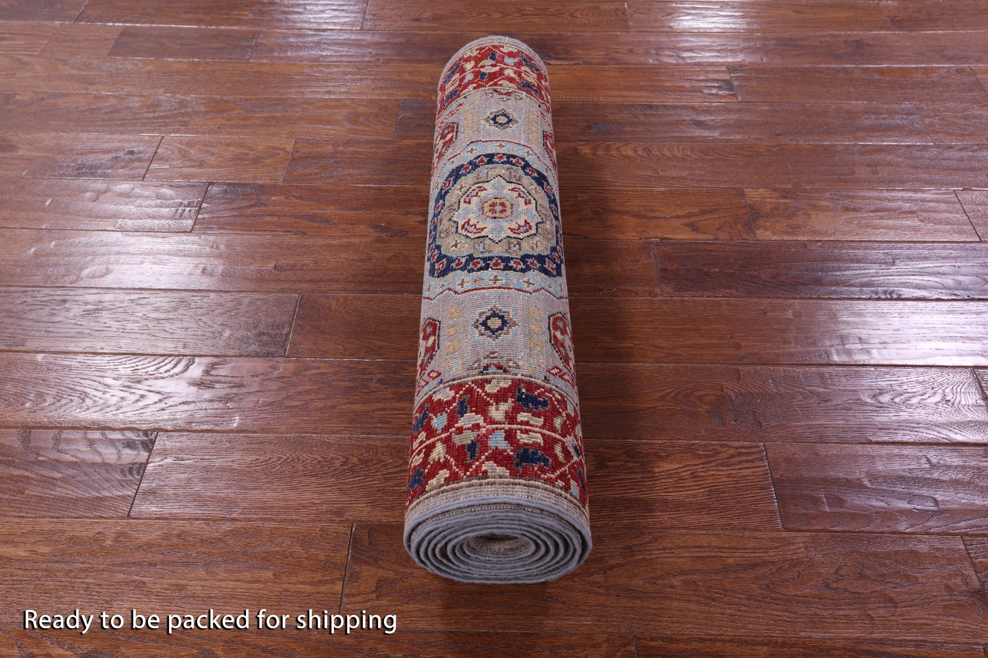 Geometric Persian Mamluk Hand Knotted Wool Runner Rug - 2' 9" X 9' 9" - Golden Nile