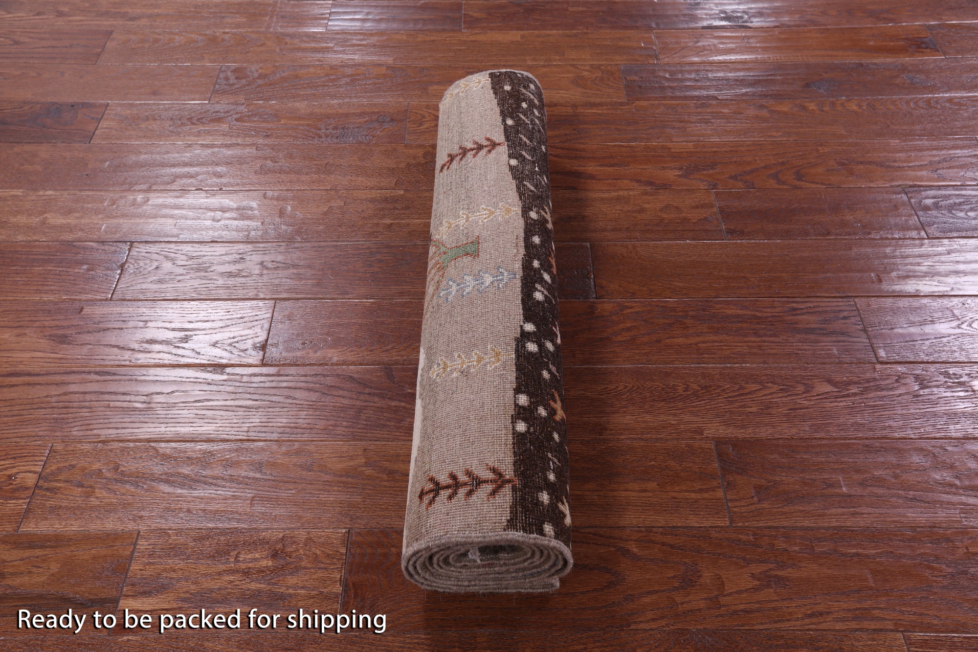 Tribal Persian Gabbeh Hand Knotted Wool Runner Rug - 2' 9" X 8' 3" - Golden Nile