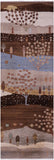 Tribal Persian Gabbeh Hand Knotted Wool Runner Rug - 2' 9" X 8' 3" - Golden Nile