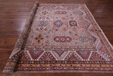 Super Kazak Handmade Wool Rug - 8' 0" X 9' 8" - Golden Nile