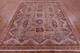 Super Kazak Handmade Wool Rug - 8' 0" X 9' 8" - Golden Nile