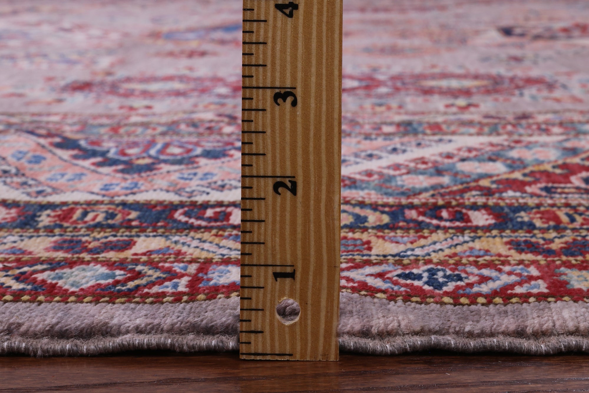 Super Kazak Handmade Wool Rug - 8' 0" X 9' 8" - Golden Nile