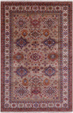 Super Kazak Hand Knotted Wool Rug - 6' 6" X 9' 10" - Golden Nile