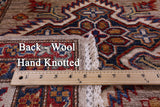Super Kazak Hand Knotted Wool Rug - 6' 6" X 9' 10" - Golden Nile