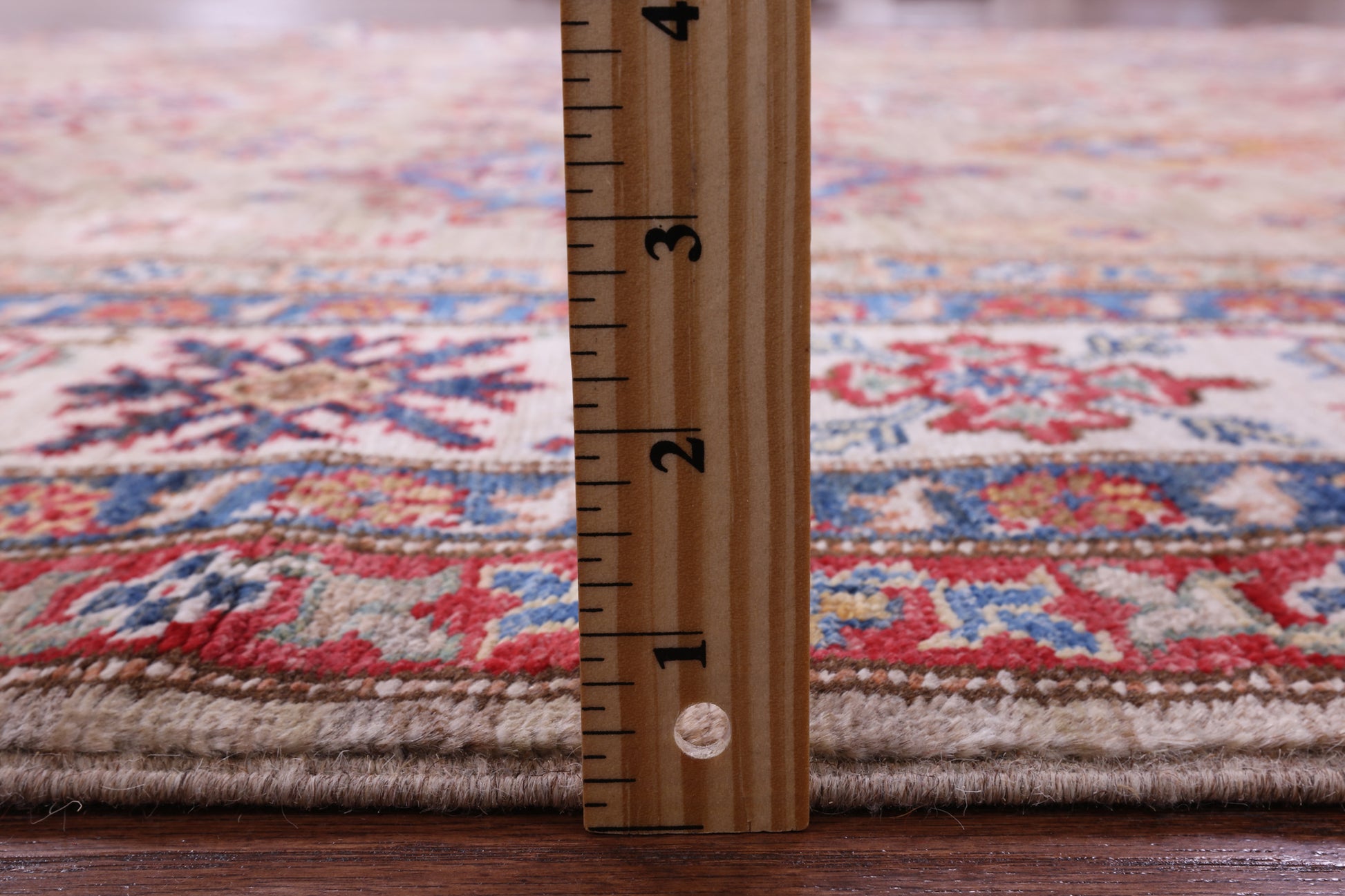 Super Kazak Hand Knotted Wool Rug - 6' 6" X 9' 10" - Golden Nile