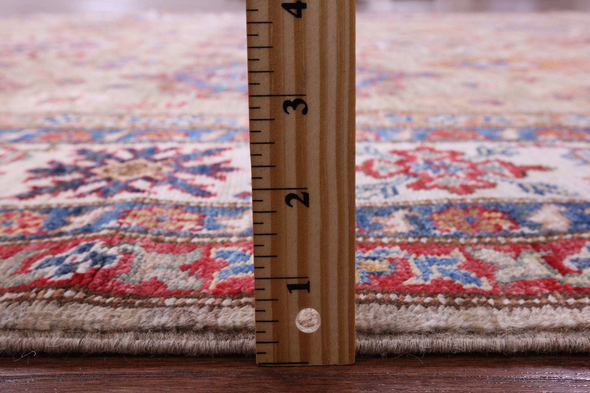 Super Kazak Hand Knotted Wool Rug - 6' 6" X 9' 10" - Golden Nile