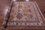 Super Kazak Hand Knotted Wool Rug - 6' 6" X 9' 10" - Golden Nile