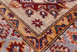 Super Kazak Hand Knotted Wool Runner Rug - 2' 8" X 9' 1" - Golden Nile