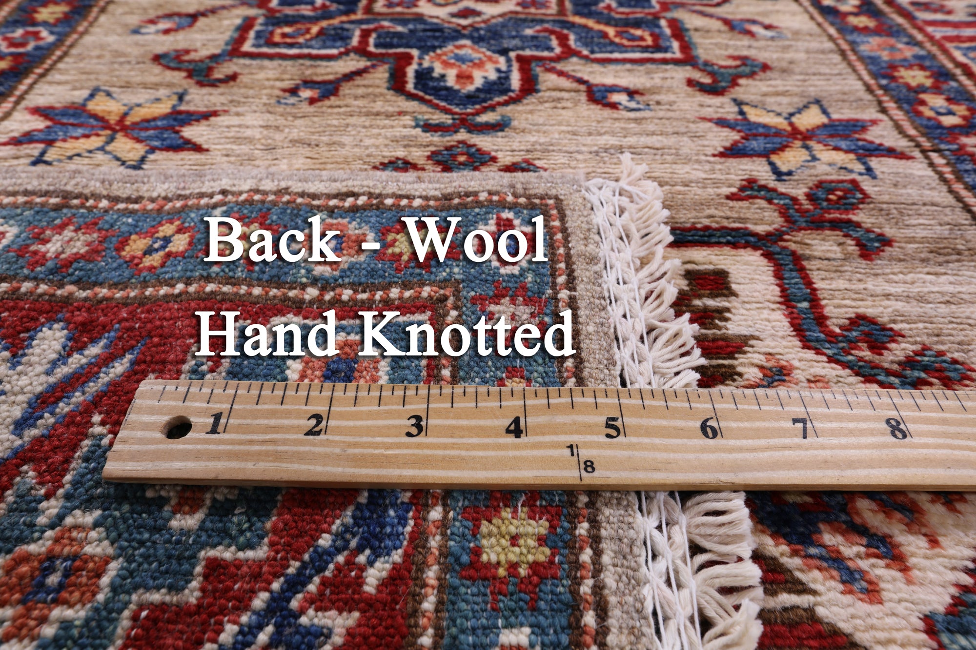 Super Kazak Hand Knotted Wool Runner Rug - 2' 9" X 8' 10" - Golden Nile