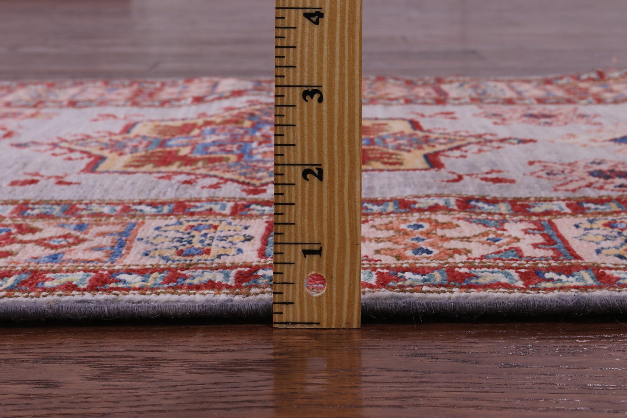 Super Kazak Handmade Wool Runner Rug - 2' 8" X 8' 4" - Golden Nile