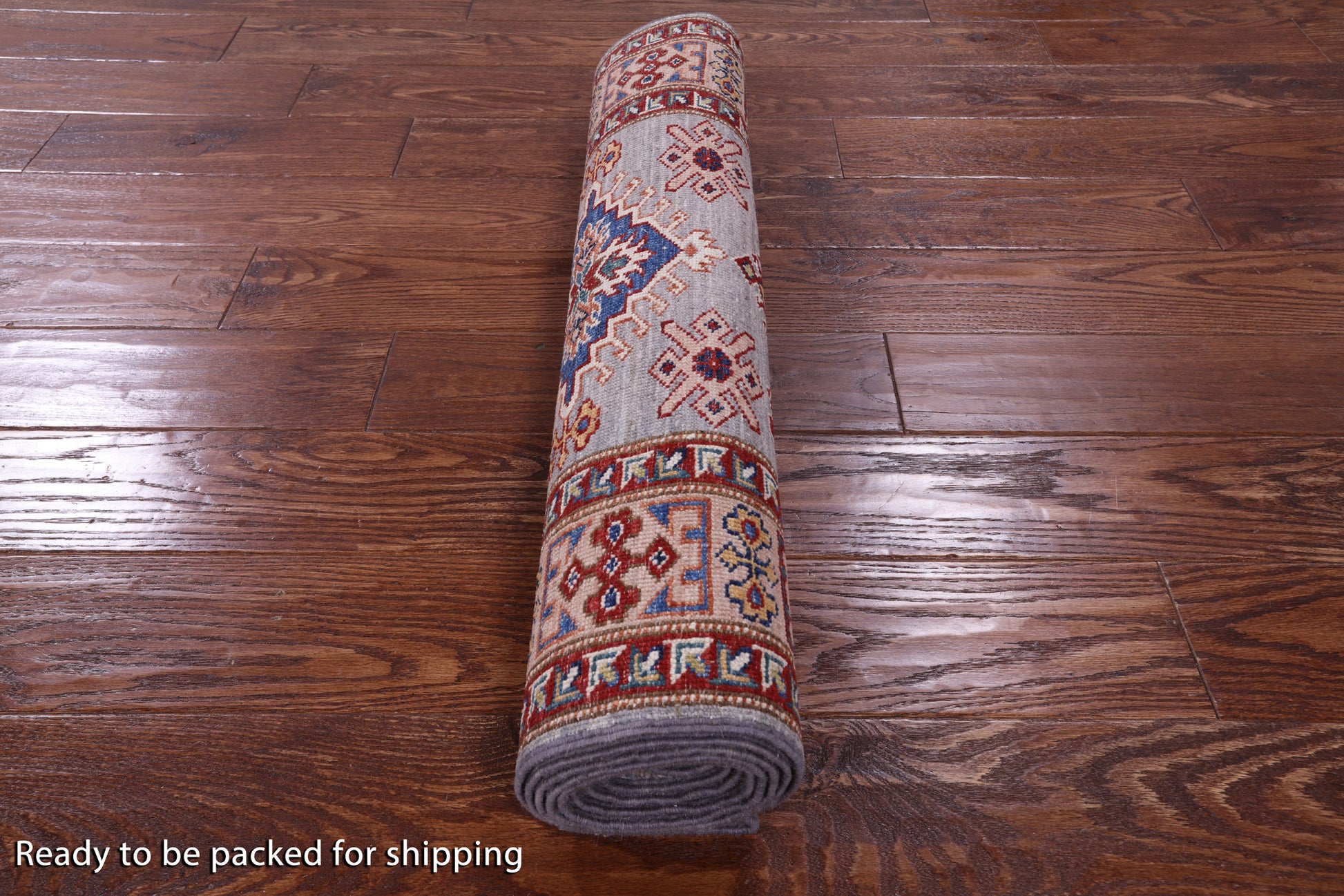 Super Kazak Handmade Wool Runner Rug - 2' 8" X 8' 4" - Golden Nile